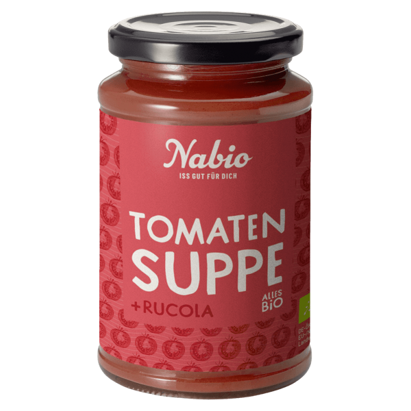 NAbio Bio Tomaten Suppe mit Rucola