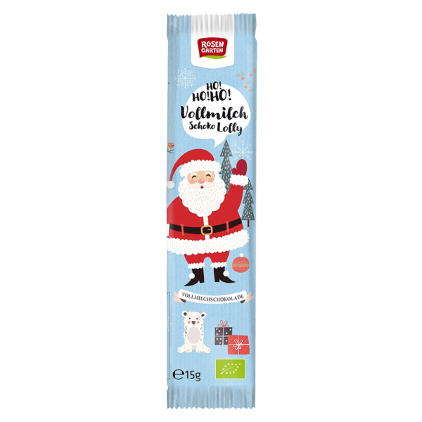 Rosengarten Bio Vollmilch-Schoko Lolly Nikolaus