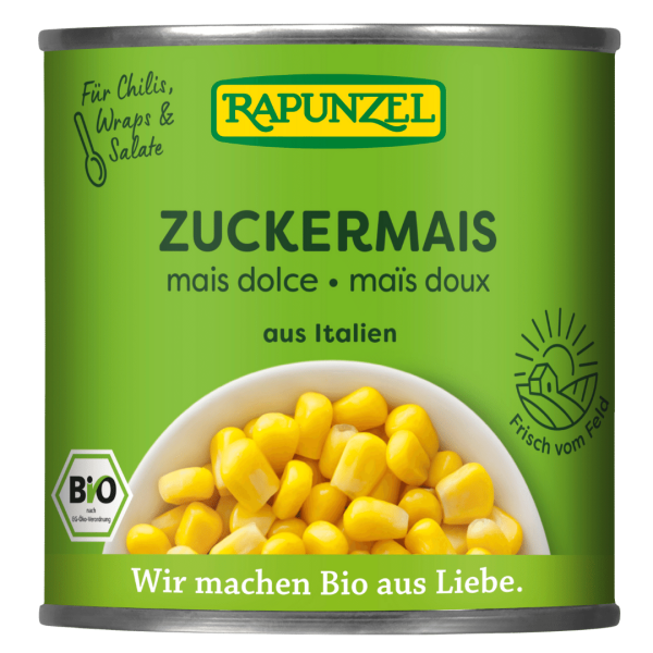 Rapunzel Bio Zuckermais in der Dose