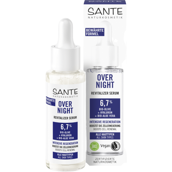 Sante Naturkosmetik Overnight Revitalisierendes Serum