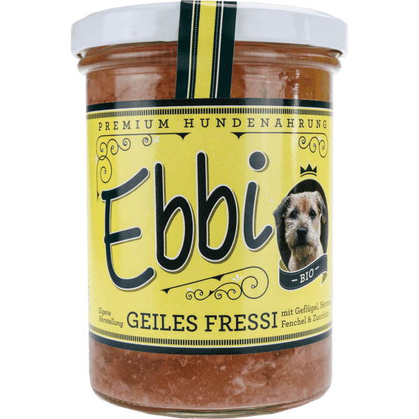 Wuff &amp; Mau Bio Hundefutter Ebbi Geiles Fressi