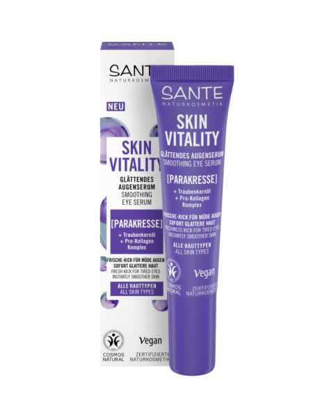 Sante Naturkosmetik Skin Vitality Glättendes Augenserum, 15 ml