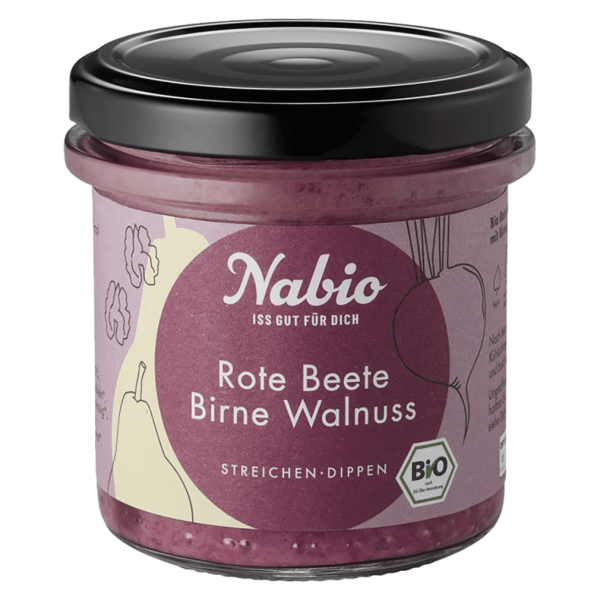 NAbio Bio Aufstrich Rote Beete Birne Walnuss