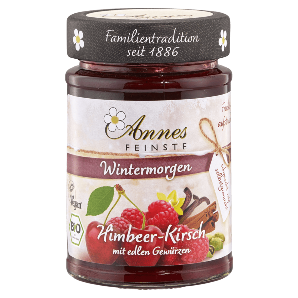 Annes Feinste Bio Fruchtaufstrich Himbeer-Kirsch