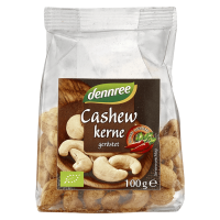 dennree Bio Cashewkerne, geröstet & scharf gewürzt dennree Bio Cashewkerne, geröstet & scharf gewürzt