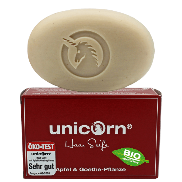 Spa Vivent unicorn® Apfel-Haarseife mit Goethepflanzen-Extrakt 100g