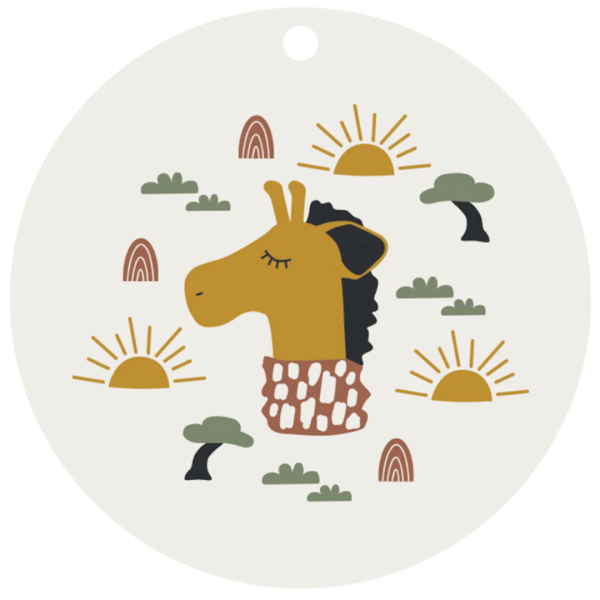 kikadu Silikon Platzset Giraffe Natur