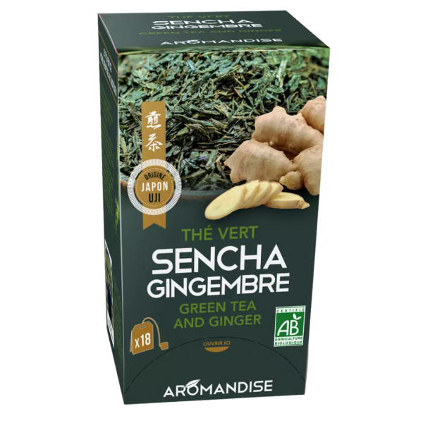 AROMANDISE Sencha aus Uji und Ingwer - Beutel