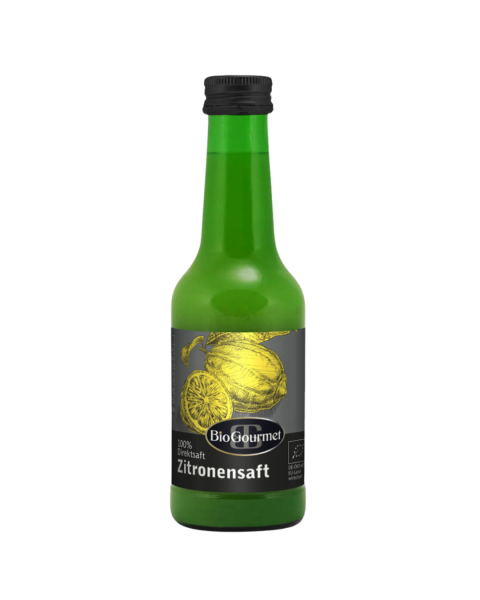 BioGourmet Bio Zitronensaft 100% Direktsaft, 200ml