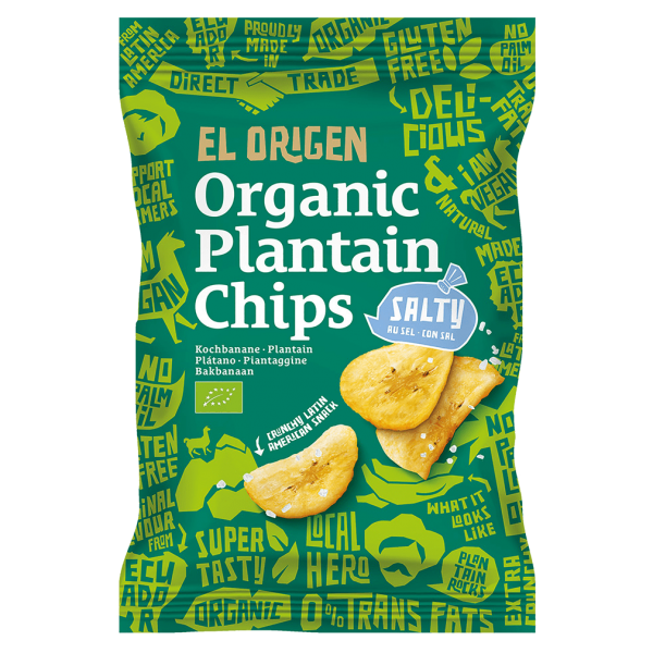 el Origen Bio Kochbananen Chips gesalzen