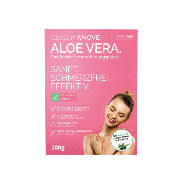 ARTE FIORI® Capillum AMOVE Aloe Vera Dusch-Haarentfernungspulver 200g
