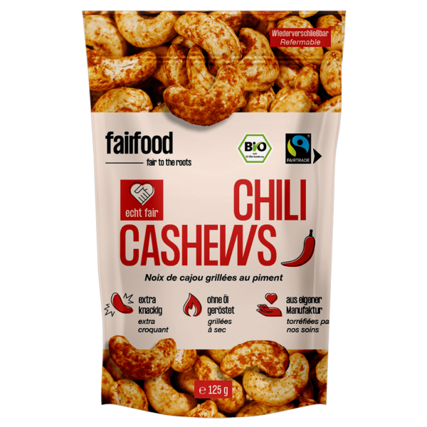 fairfood Bio Faire Cashews Chili geröstetet 125g