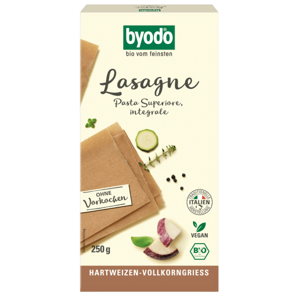 byodo Bio Lasagneplatten, Vollkorn, integrale