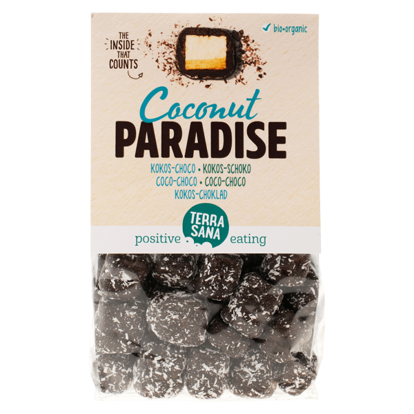 TerraSana Bio Schokoladen Kokoswürfel Kokosnuss Paradies