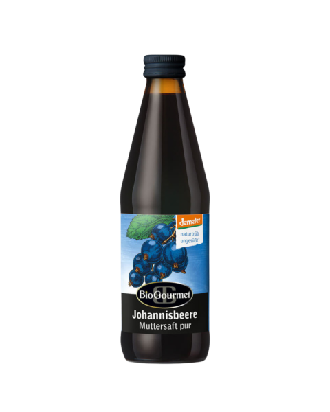 BioGourmet Bio Schwarze Johannisbeere Muttersaft, 330ml