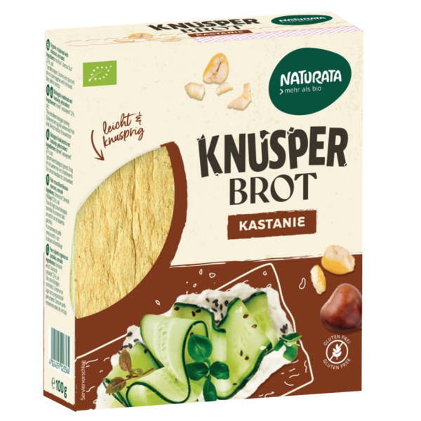 Naturata Bio Knusperbrot Kastanie glutenfrei, 100 g