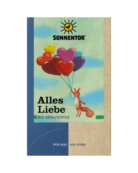 Sonnentor Bio Alles Liebe Kräutertee, 27 g, Doppelkammerbeutel