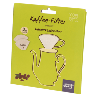Living Crafts Kaffeefilter aus Baumwolle, Größe 4, 2 St Packung Living Crafts Kaffeefilter aus Baumwolle, Größe 4, 2 St Packung