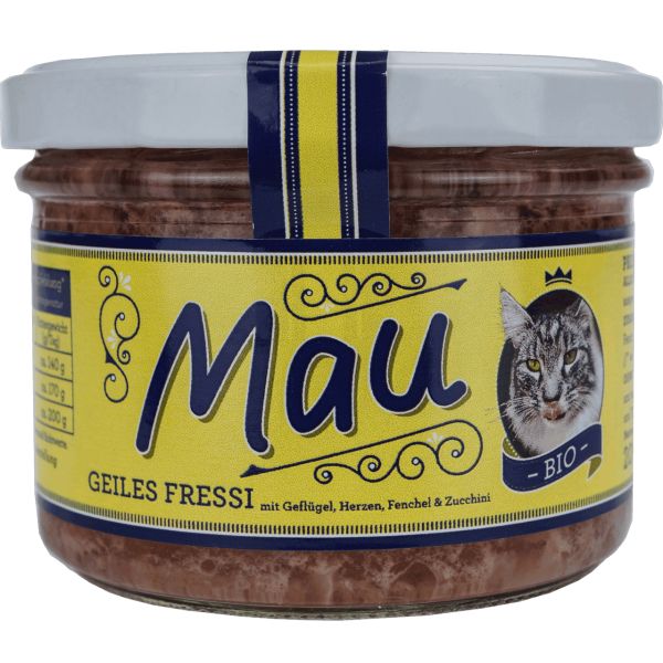 Wuff &amp; Mau Bio Katzenfutter Mau Geiles Fressi