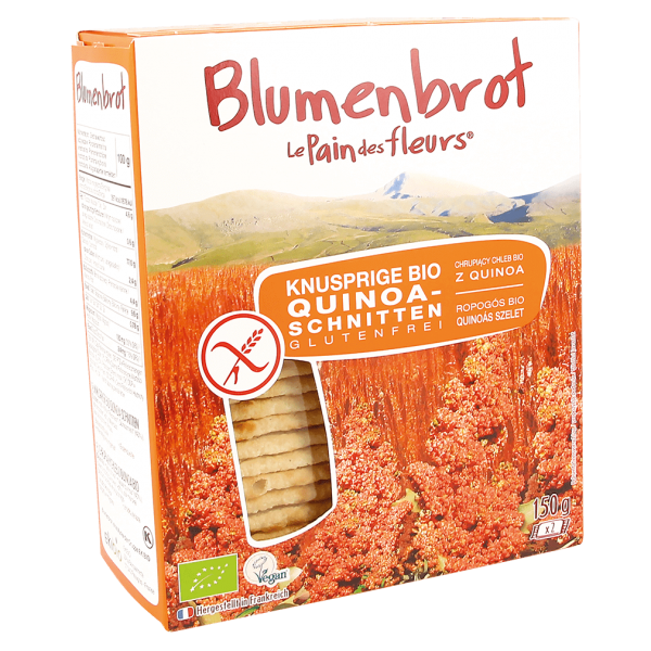 Blumenbrot Bio Knusprige Quinoa-Schnitten glutenfrei