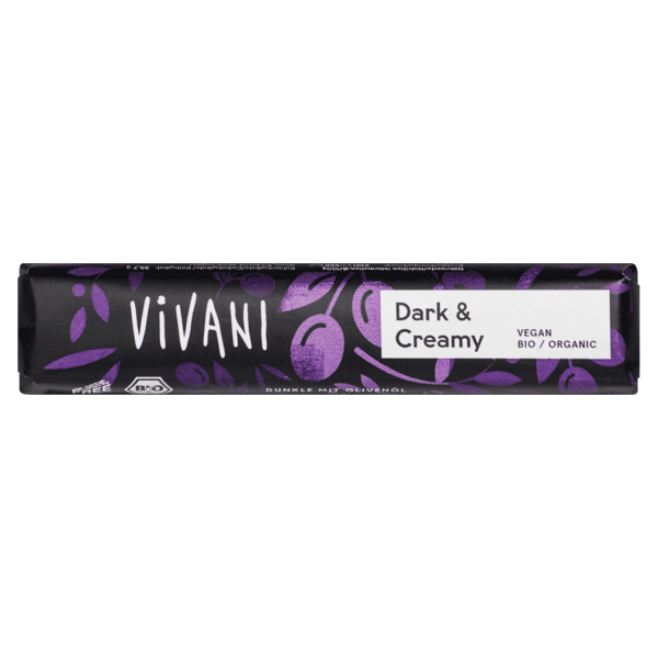 Vivani Bio Dark &amp; Creamy Schokoriegel MHD 30.10.2023