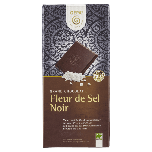 GEPA Bio Schokolade Fleur de Sel Noir