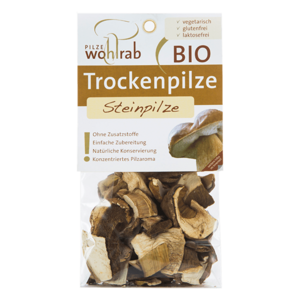 Pilze Wohlrab  Bio Steinpilze getr, 20g