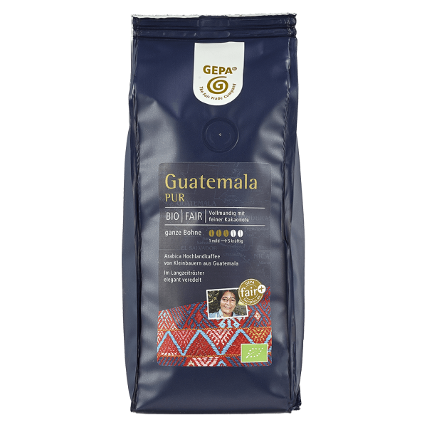 GEPA Bio Café Guatemala pur, ganze Bohne, 250g