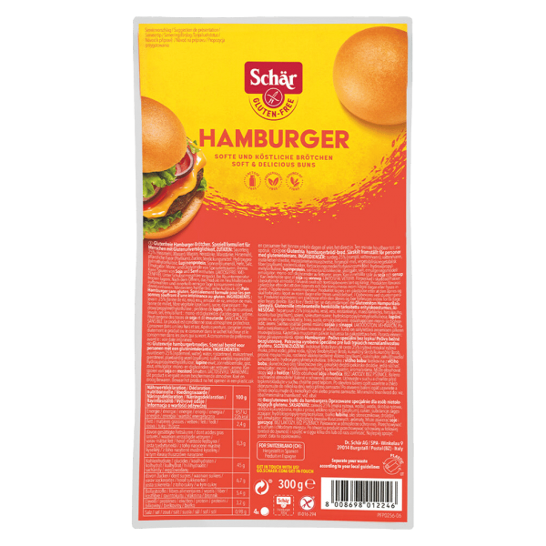 Schär Hamburger Brötchen 4 Stück