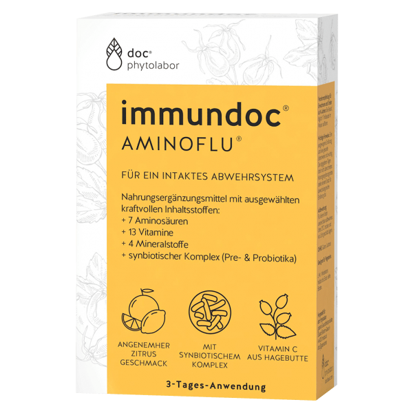 doc phytolabor immundoc AMINOFLU Trinkbeutel MHD 30.11.2023