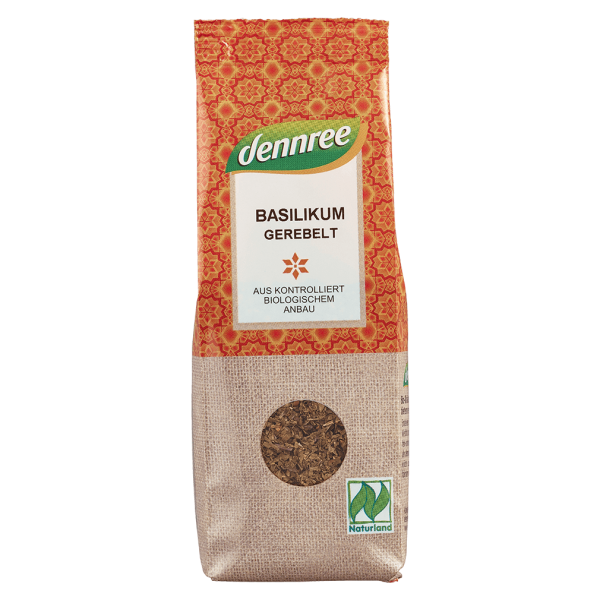 dennree Bio Basilikum gerebelt, 25g