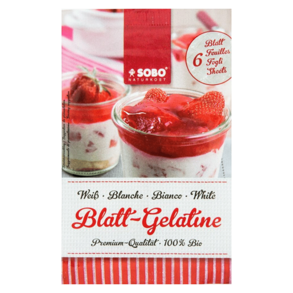 Sobo Bio Blattgelatine 6 Blatt