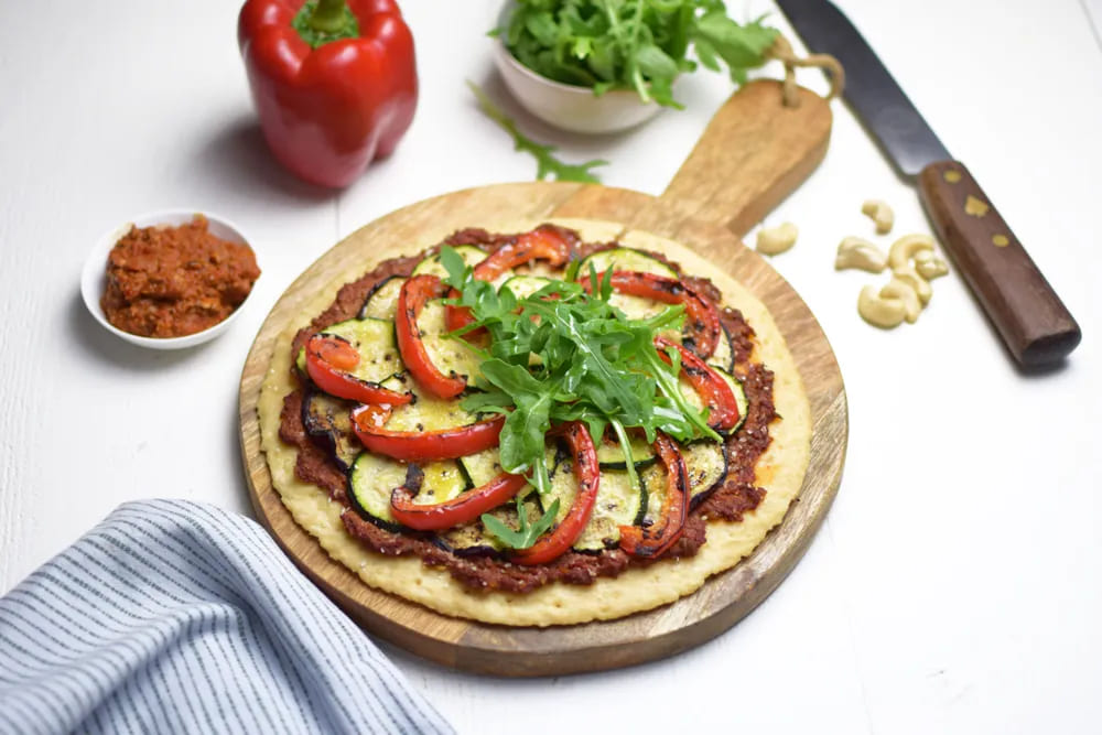 Mediterrane Pizza (vegan)