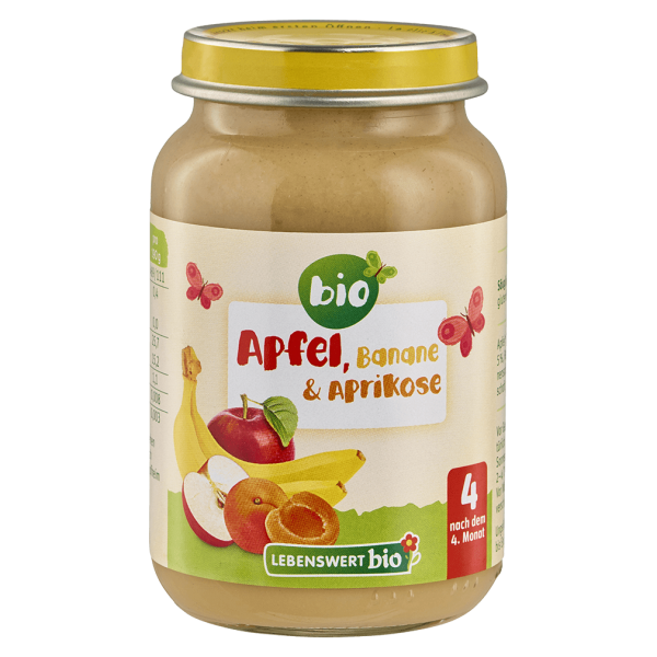 Lebenswert bio Bio Apfel, Banane &amp; Aprikose