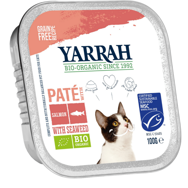 Yarrah Bio Katzenfutter Paté Lachs