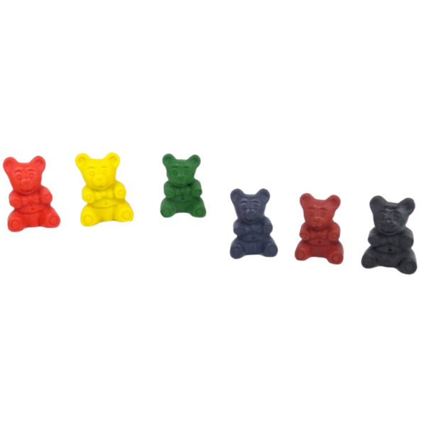 ökoNORM Wachsmalfigur "Koda" nawaro, 6er "Classic" (gelb, rot, blau, dunkelgrün, braun, schwarz)