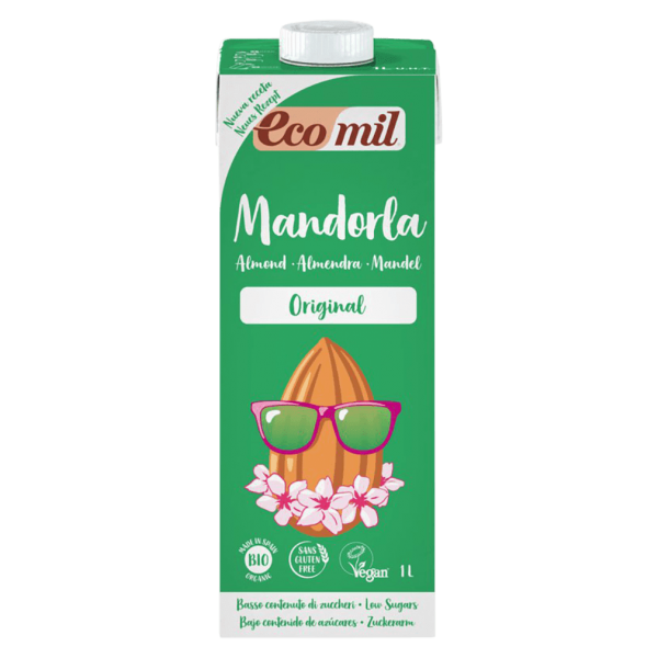 EcoMil Bio Mandel Drink Original mit Agavendicksaft MHD 23.02.2024