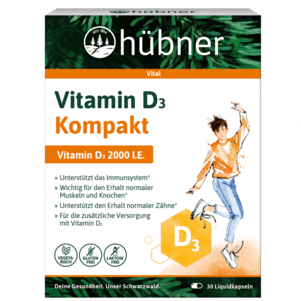 Hübner Vitamin D3 Kompakt Kapseln