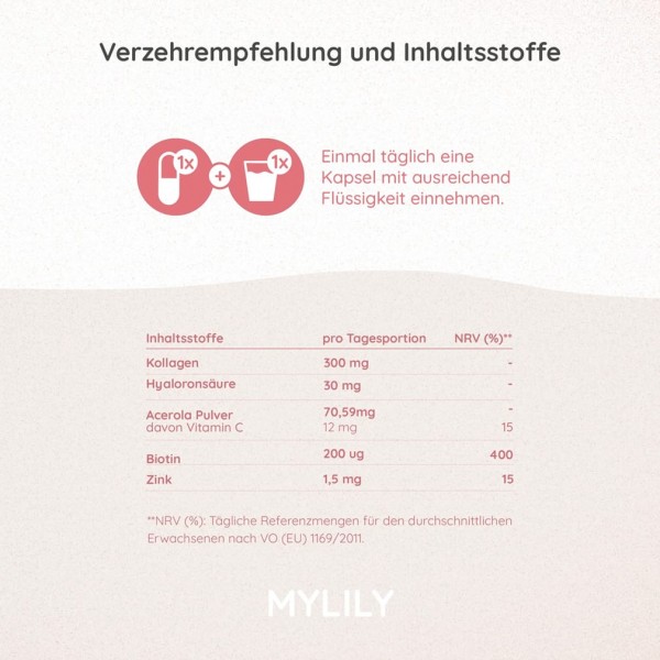 Veganes Kollagen, Hyaluronsäure & Biotin