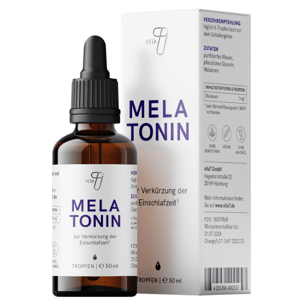 vita7 Melatonin Tropfen, 50 ml