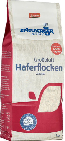 Spielberger Bio Haferflocken Großblatt, demeter