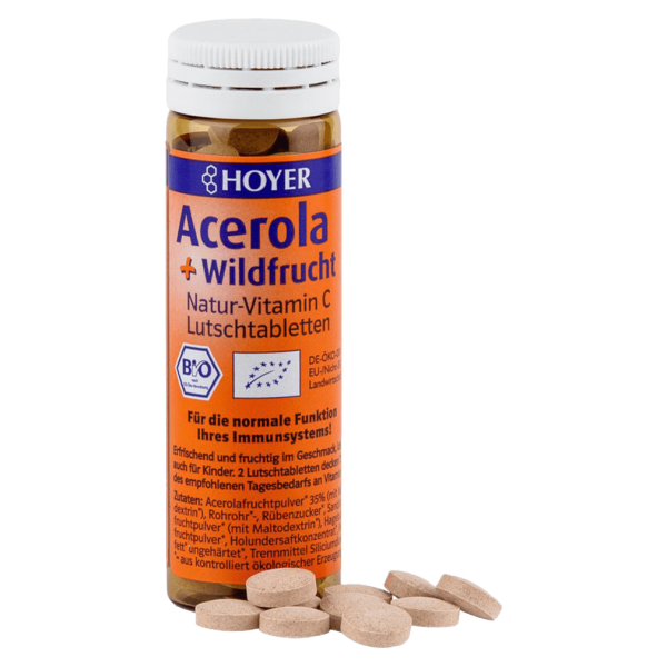 Hoyer Bio Acerola + Wildfrucht Lutschtabletten 60St