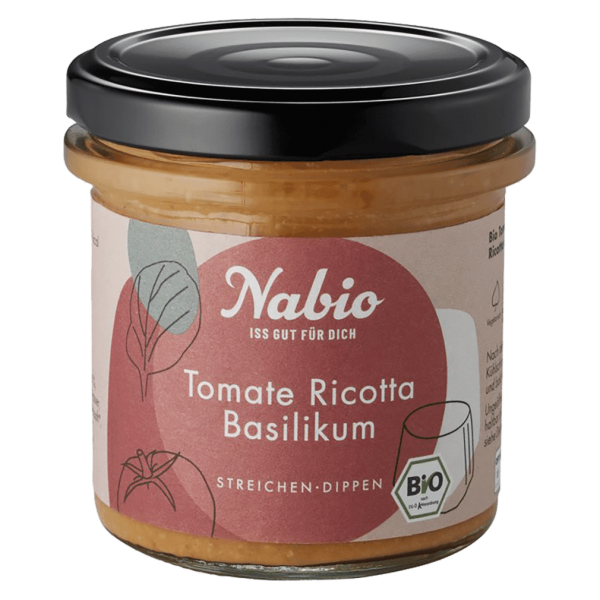 NAbio Bio Aufstrich Tomate Ricotta Basilikum