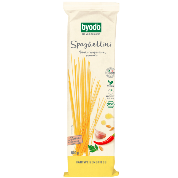 byodo Bio Spaghettini semola 500g