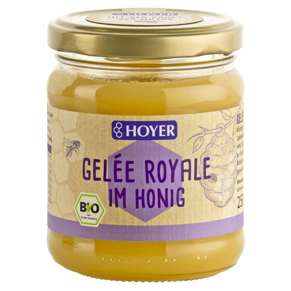 Hoyer Bio Gelée Royale im Honig, 250g