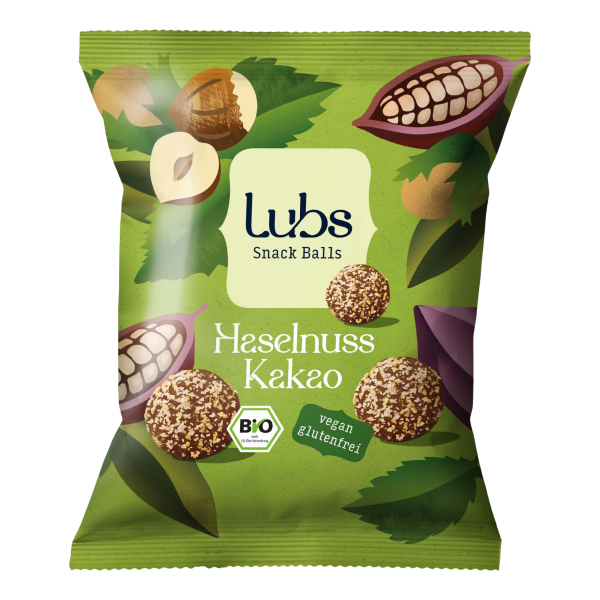 Lubs Bo Snack Balls Haselnuss Kakao