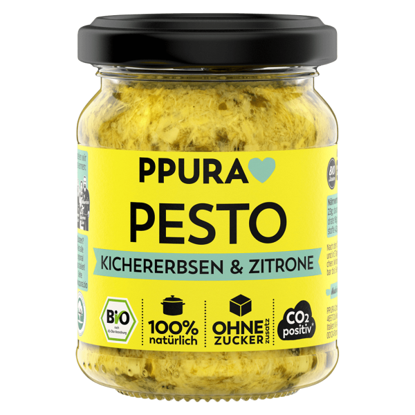 PPura Bio Pesto Kichererbsen und Zitrone