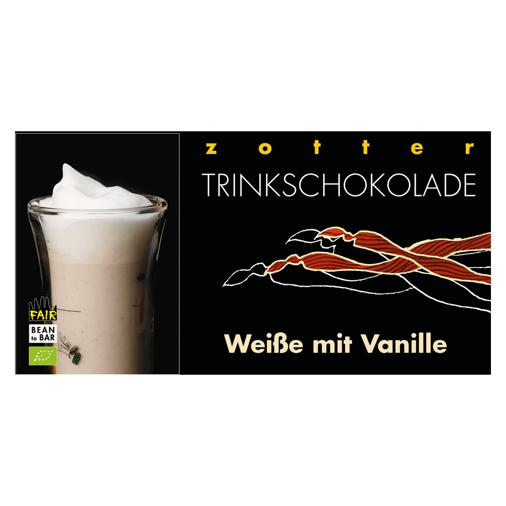 Bio Trinkschokolade - Weiße mit Vanille von Zotter bei greenist.de