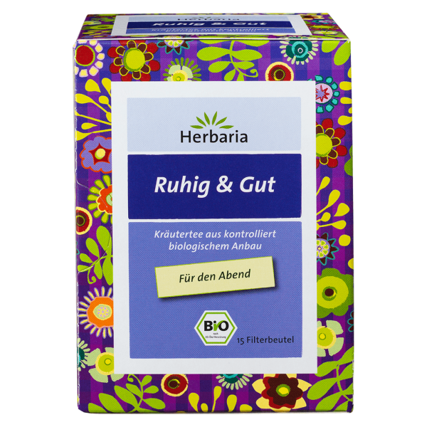 Herbaria Bio Ruhig &amp; Gut Tee, 15 Filterbeutel