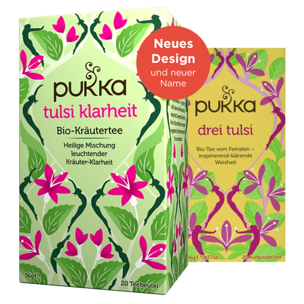 Pukka Bio Tulsi Klarheit Tee (ehemals Drei Tulsi)